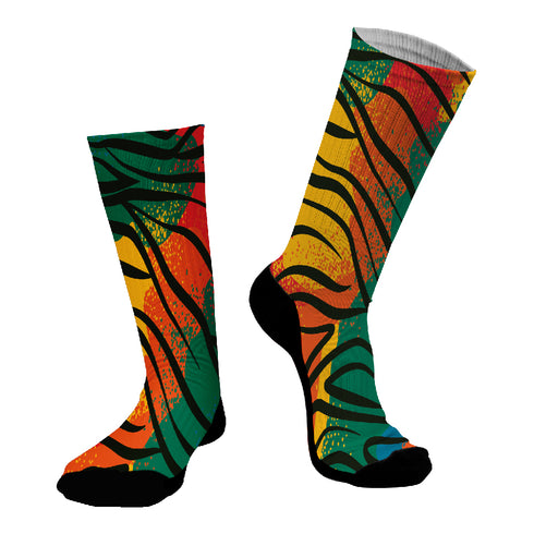 Κάλτσες #doyoudaresocks Digital Printed SuperSport Colorful Tiger Skin (code 70111)
