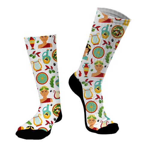 Κάλτσες #doyoudaresocks Digital Printed SuperSport Greek Mythology (code 70112)