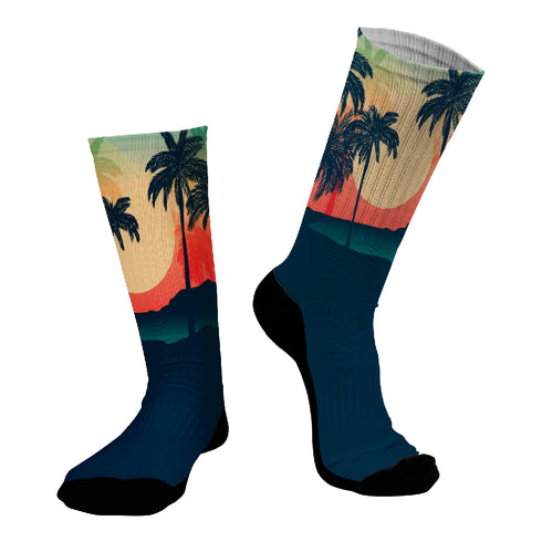 Κάλτσες #doyoudaresocks Digital Printed SuperSport Palm & Sun (code 70124)