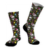 Κάλτσες #doyoudaresocks Digital Printed SuperSport Skulls & Flowers (code 70135)