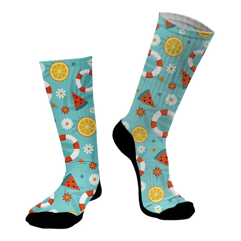 Κάλτσες #doyoudaresocks Digital Printed SuperSport Lemon & Watermelon (code 70136)
