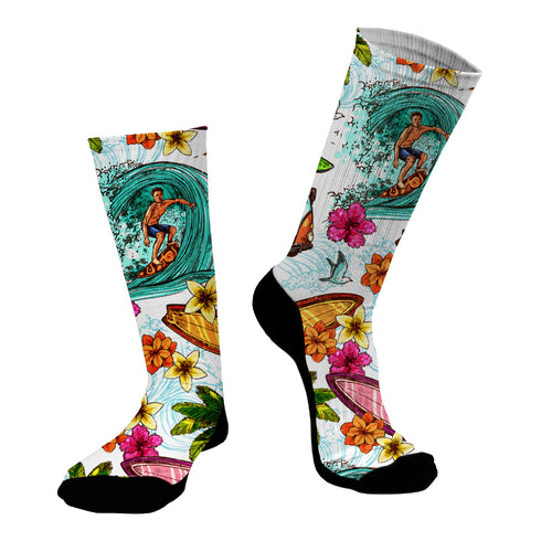 Κάλτσες #doyoudaresocks Digital Printed SuperSport Surfer Life (code 70141)