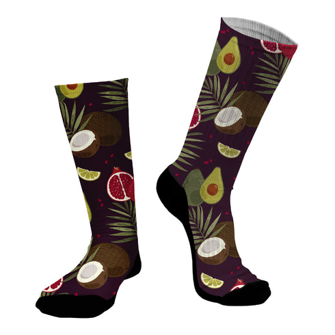 Κάλτσες #doyoudaresocks Digital Printed SuperSport Tropical Fruits (code 70145)