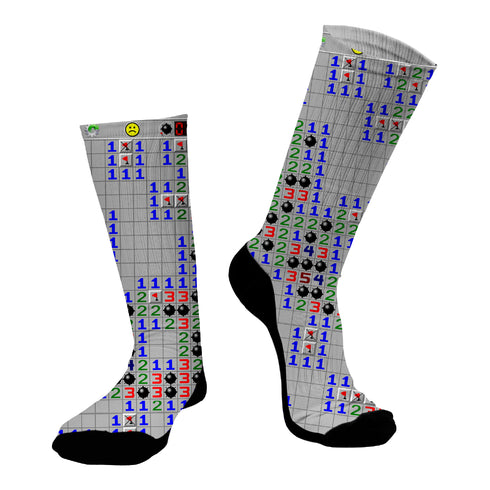 Κάλτσες #doyoudaresocks Digital Printed SuperSport Minesweeper (code 70155)