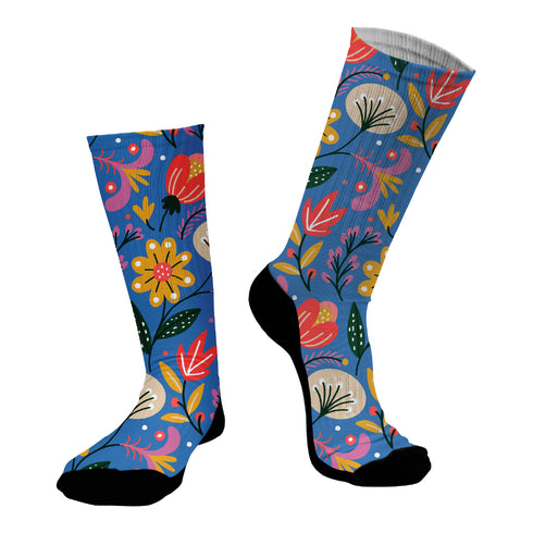 Κάλτσες #doyoudaresocks Digital Printed SuperSport Flowers (code 70164)