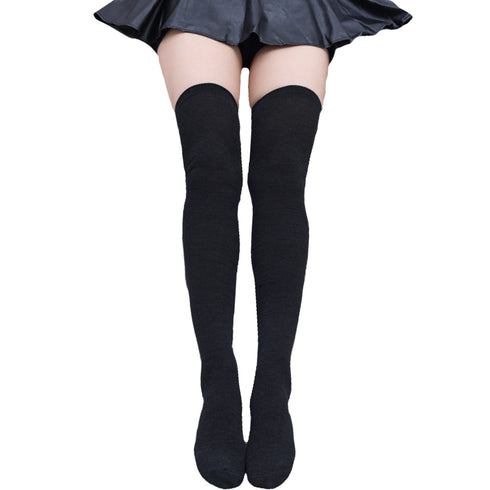 Κάλτσες Dimi Socks πάνω από το γόνατο ΜΑΥΡΕΣ (Μαλλί Merino)