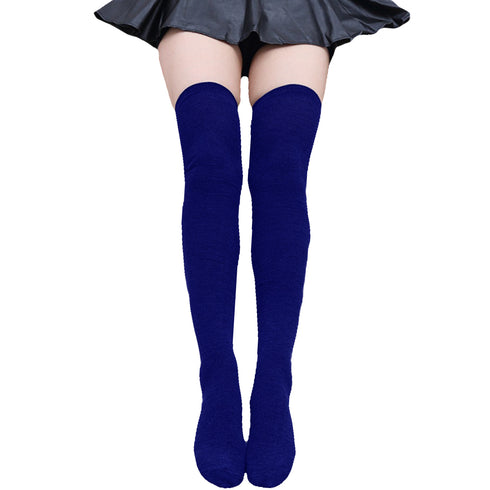 Κάλτσες Dimi Socks πάνω από το γόνατο ΜΠΛΕ (Μαλλί Merino)