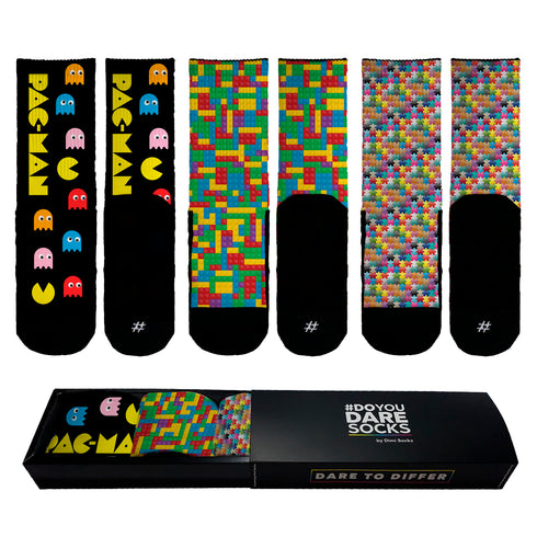 The RetroGames SockBox #doyoudaresocks Digital Printed GiftBox (code 000106)