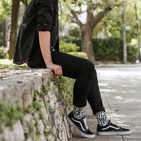 Κάλτσες #doyoudaresocks Digital Printed SuperSport Drawing Zebra (code 70013)