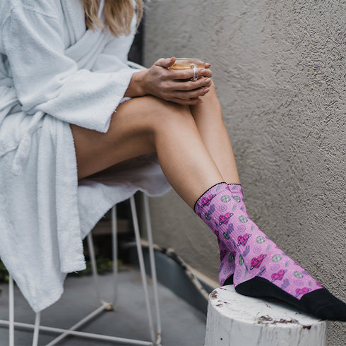 Κάλτσες #doyoudaresocks Digital Printed SuperSport Love Universe (code 70091)