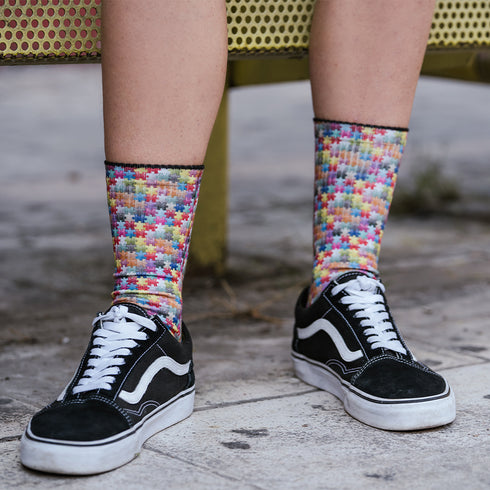 Κάλτσες #doyoudaresocks Digital Printed SuperSport Puzzle (code 70033)