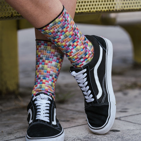 Κάλτσες #doyoudaresocks Digital Printed SuperSport Puzzle (code 70033)