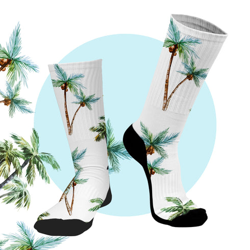 Κάλτσες #doyoudaresocks Digital Printed SuperSport Palm Tree (code 70002)