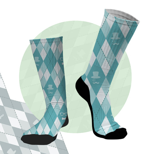 Κάλτσες #doyoudaresocks Digital Printed SuperSport Checkers (code 70004)