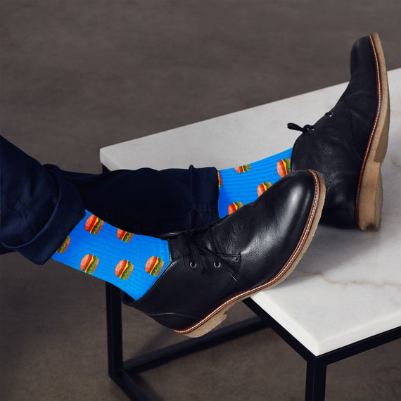 Κάλτσες #doyoudaresocks Digital Printed Casual Burger (code 60001)