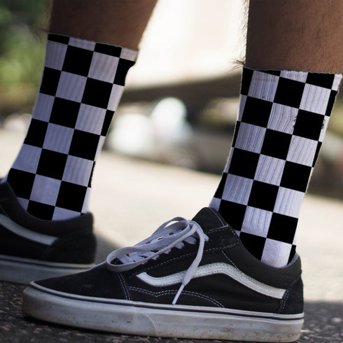 Κάλτσες #doyoudaresocks Digital Printed SuperSport ChessBoard (code 70080)