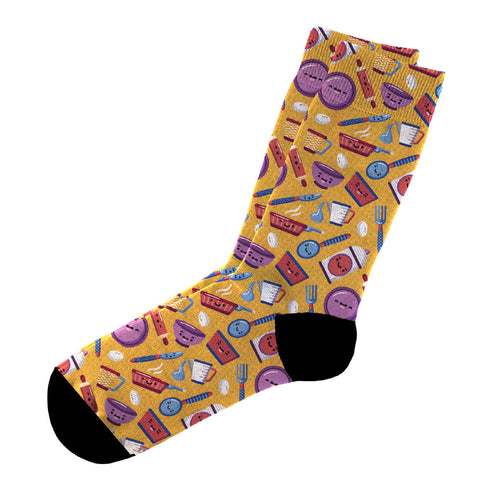 Κάλτσες #doyoudaresocks Digital Printed Casual Cooking Stuff (code 60005)
