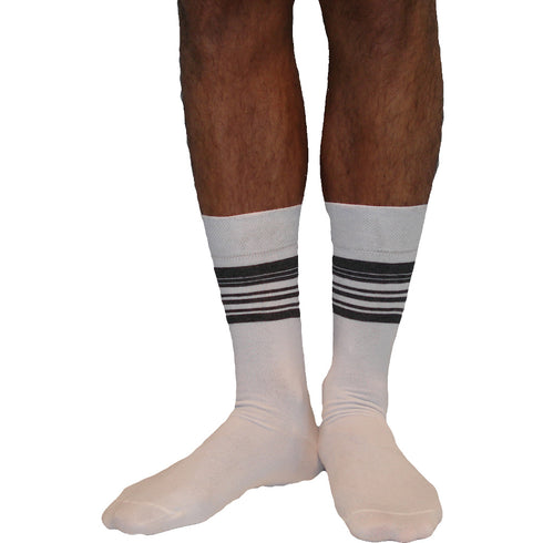 Κάλτσα Dimi Socks Ανδρική Ρίγες Βαμβακερή 95% ΛΕΥΚΕΣ