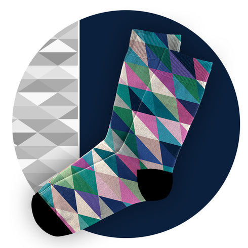 Κάλτσες #doyoudaresocks Digital Printed Casual Checkers (code 60002)