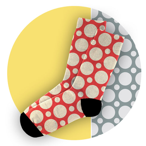Κάλτσες #doyoudaresocks Digital Printed Casual Circles (code 60003)