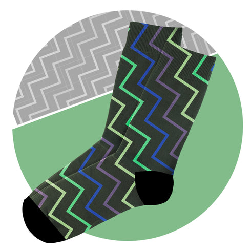 Κάλτσες #doyoudaresocks Digital Printed Casual Waves (code 60004)