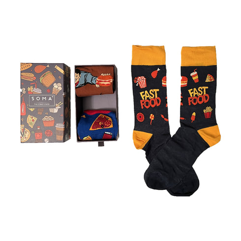 Κάλτσες Junk Food Addict Λεπτές 3pack (code 9005)