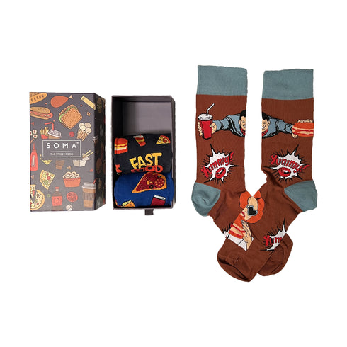 Κάλτσες Junk Food Addict Λεπτές 3pack (code 9005)