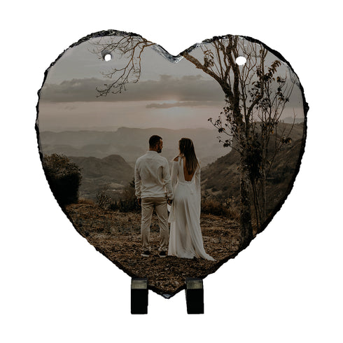 Η Δική Σας Φωτογραφία Εκτυπωμένη Σε Πέτρα Καρδιά 20x20