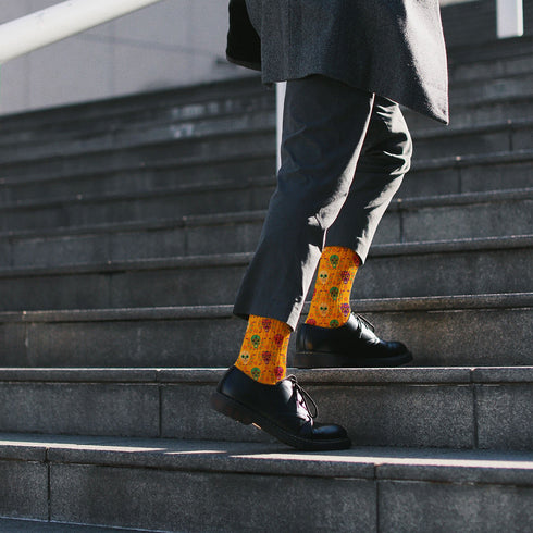 Κάλτσες #doyoudaresocks Digital Printed SuperSport Colorful Skulls (code 70036)