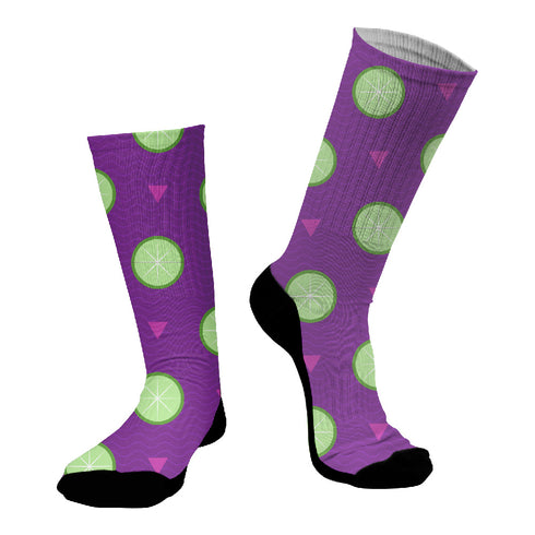 Κάλτσες #doyoudaresocks Digital Printed SuperSport Lime (code 70023)