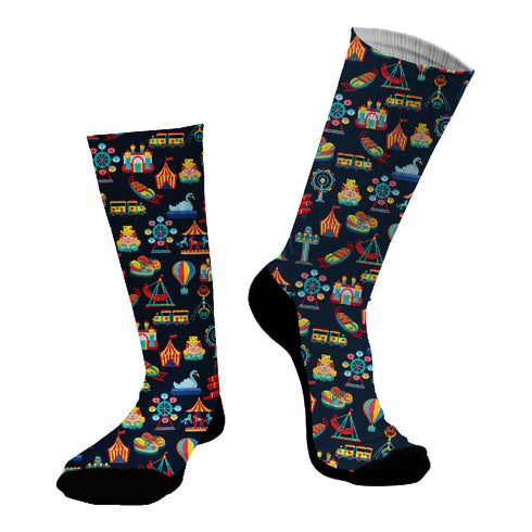 Κάλτσες #doyoudaresocks Digital Printed SuperSport Luna Park (code 70052)