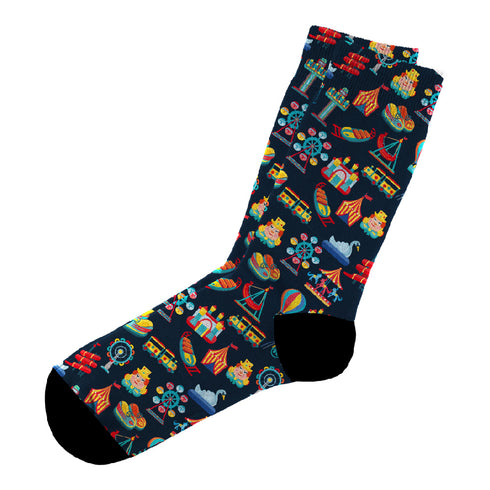 Κάλτσες #doyoudaresocks Digital Printed Casual Luna Park (code 60033)