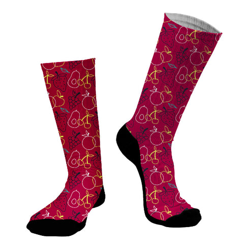 Κάλτσες #doyoudaresocks Digital Printed SuperSport Neon Fruits (code 70025)