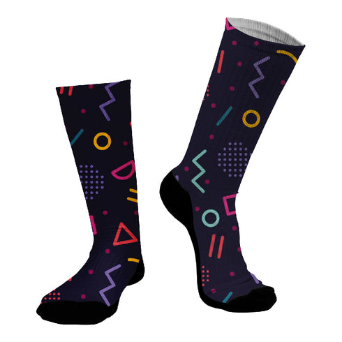 Κάλτσες #doyoudaresocks Digital Printed SuperSport Neon Symbols (code 70026)