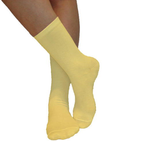 Dimi Socken Damen 95 % Baumwolle dünn GELB