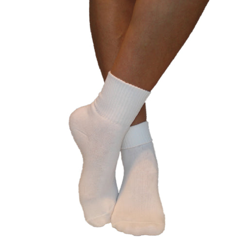 Κάλτσες Dimi Socks με γυριστό λάστιχο (Βαμβάκι 95%) ΛΕΥΚΕΣ