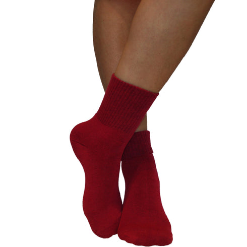 Κάλτσες Dimi Socks με γυριστό λάστιχο (Βαμβάκι 95%) ΜΠΟΡΝΤΟ