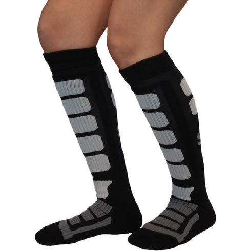 Κάλτσες Dimi Socks Ski-Snowboard Λεπτές θερμικές merino wool ΓΚΡΙ