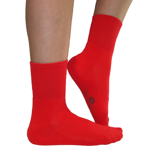 Κάλτσες Dimi Socks Αθλητικές Καθημερινές ΚΟΚΚΙΝΕΣ (95% βαμβάκι)