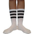 Κάλτσες Dimi Socks Αθλητικές (basket,volley,tennis) stripes ΛΕΥΚΕΣ