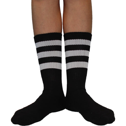 Κάλτσες Dimi Socks Αθλητικές (basket,volley,tennis) stripes ΜΑΥΡΕΣ
