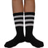 Κάλτσες Dimi Socks Αθλητικές (basket,volley,tennis) stripes ΜΑΥΡΕΣ