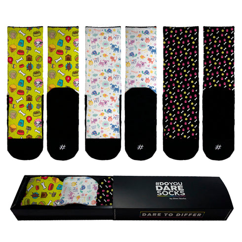 Animal Lovers SockBox #doyoudaresocks Digital Printed GiftBox (code 000110)