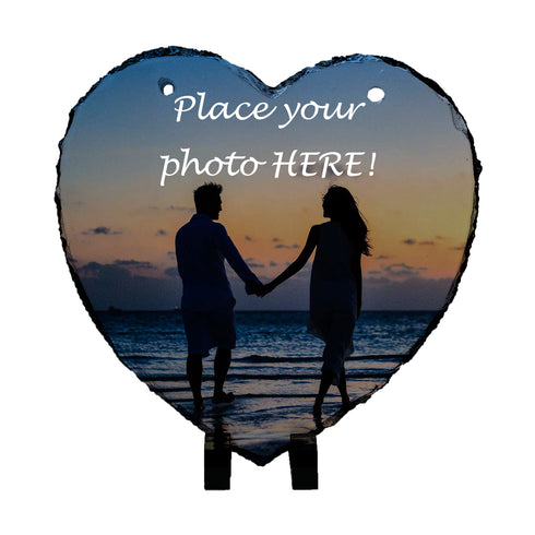 Η Δική Σας Φωτογραφία Εκτυπωμένη Σε Πέτρα Καρδιά 20x20