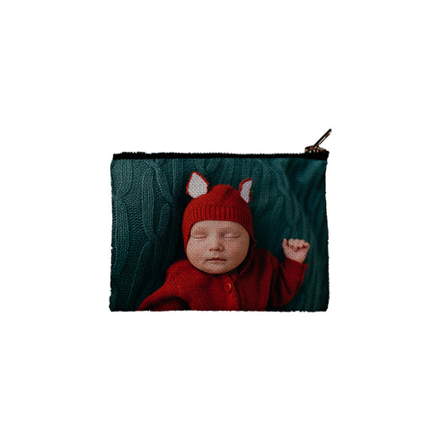 Η Δική Σας Φωτογραφία Εκτυπωμένη Λινό Πορτοφολάκι 10x15