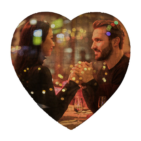 Η Δική Σας Φωτογραφία Εκτυπωμένη Σε Παζλ Καρδιά 19,5x19,3