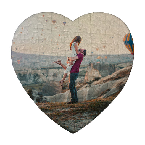 Η Δική Σας Φωτογραφία Εκτυπωμένη Σε Παζλ Καρδιά 19,5x19,3