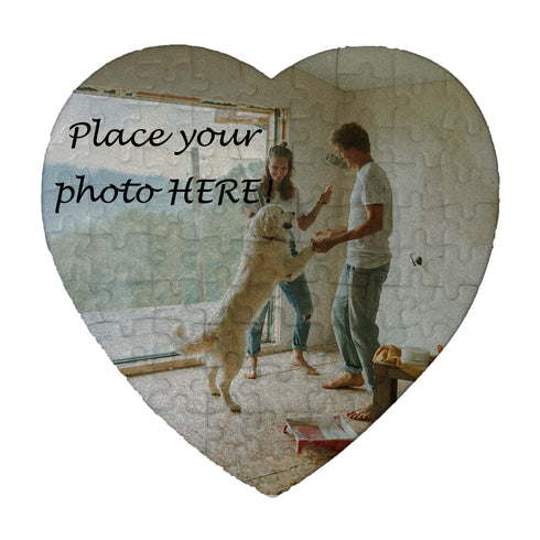 Η Δική Σας Φωτογραφία Εκτυπωμένη Σε Παζλ Καρδιά 19,5x19,3