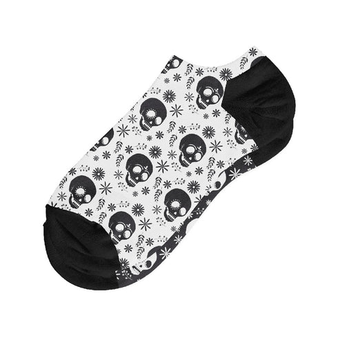 Κάλτσες #doyoudaresocks Digital Printed Σοσόνια Black & White Skulls (code 50024)