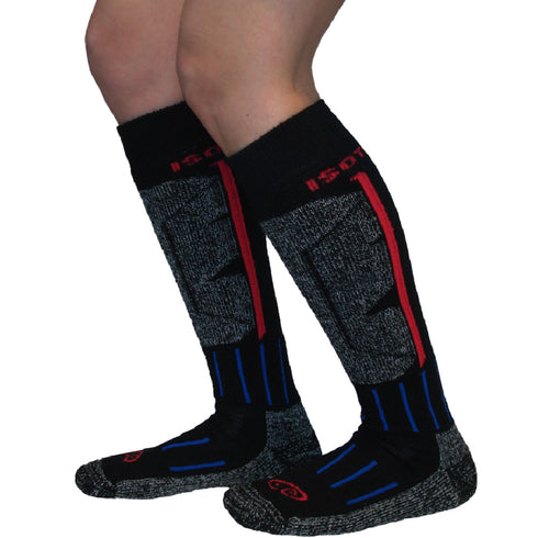 Κάλτσες Dimi Socks Ski-Snowboard Χοντρές θερμικές merino wool ΜΑΥΡΕΣ